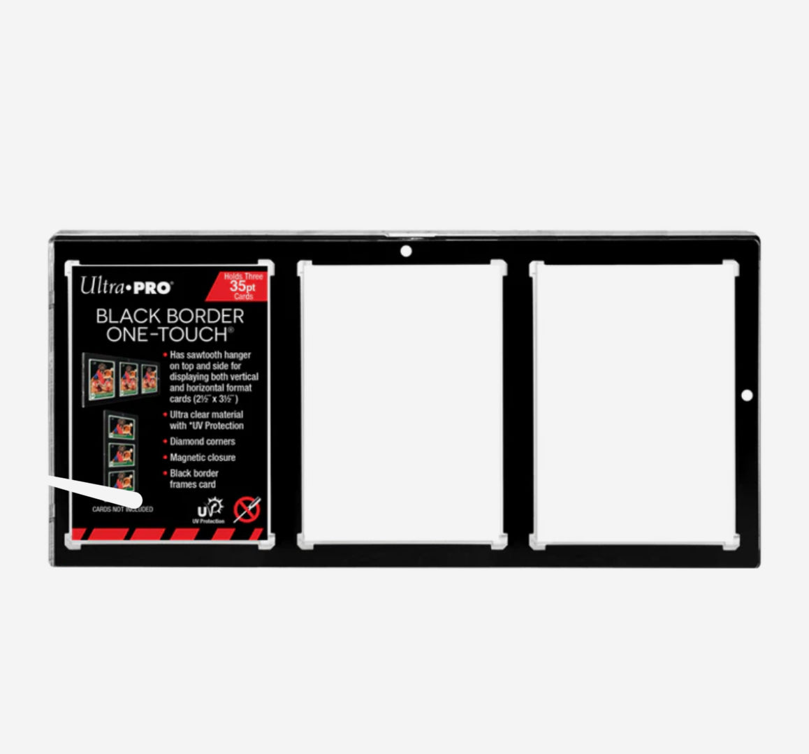 3-Card Black Border UV ONE-TOUCH Magnetic Holder