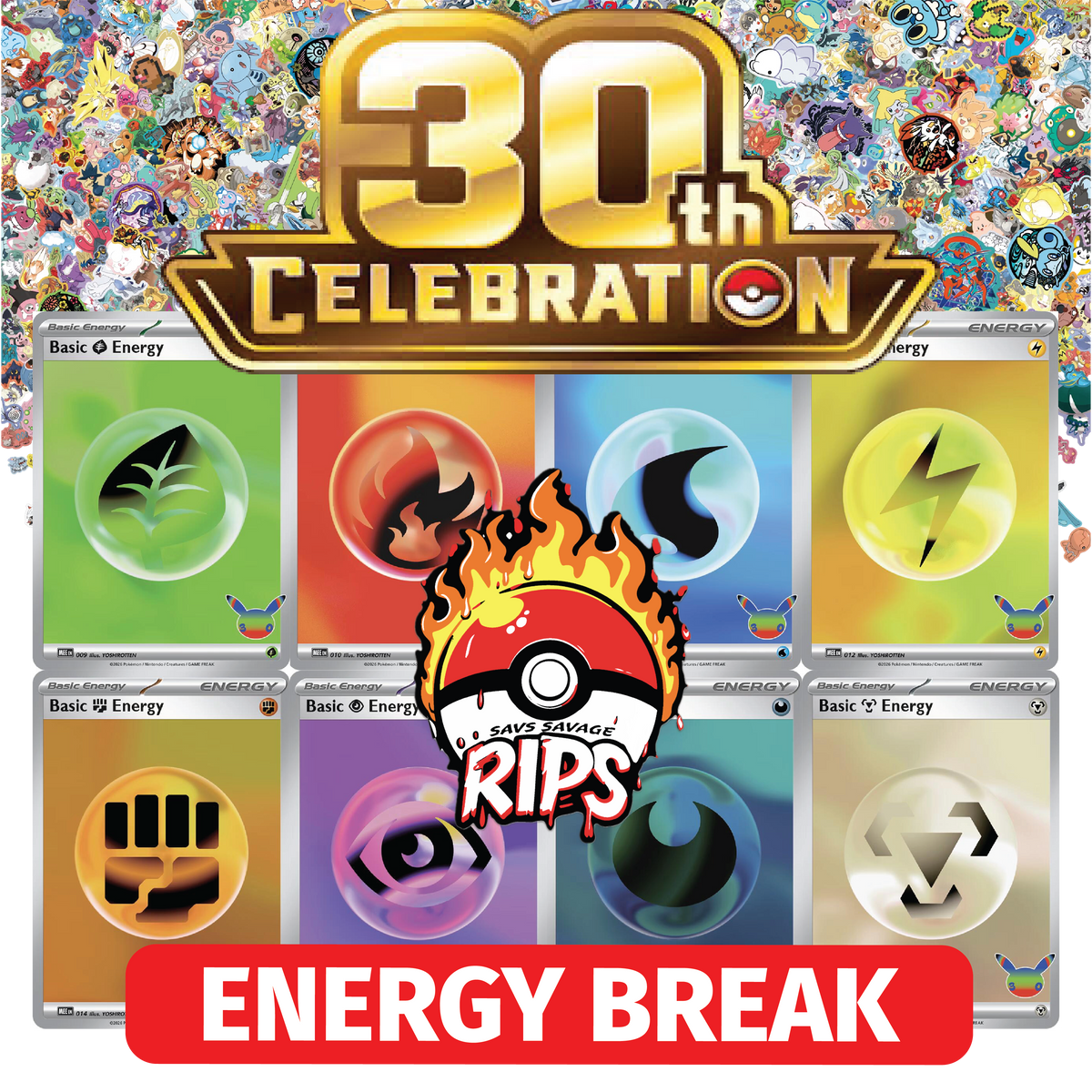 #4 - Pokemon 30th Celebration Energy Break