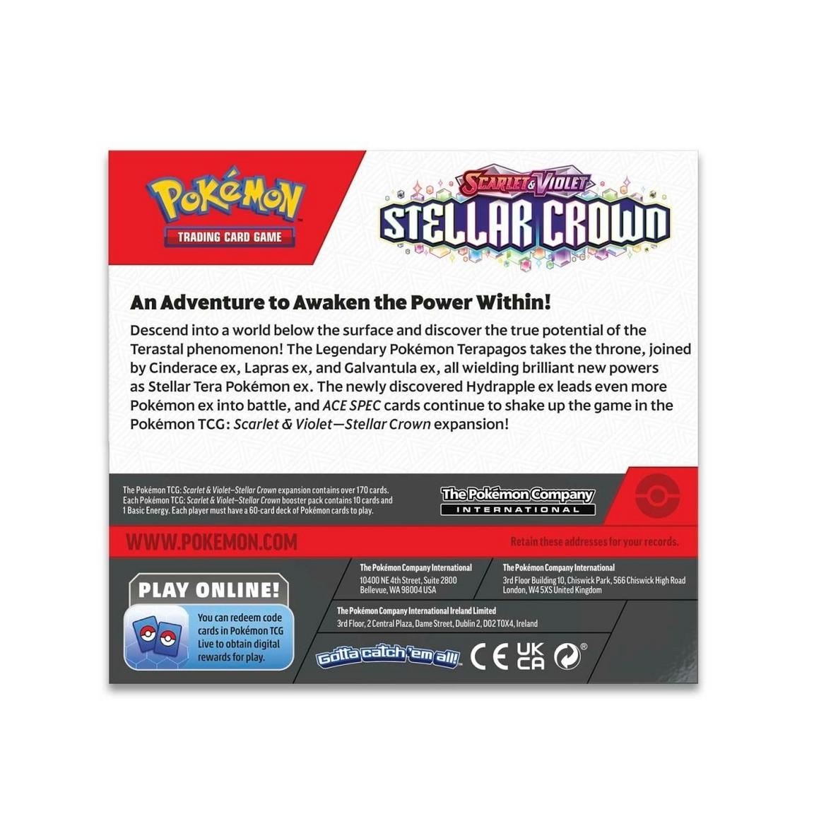 Pokémon TCG: Scarlet & Violet-Stellar Crown Booster Display Box (36 Packs)